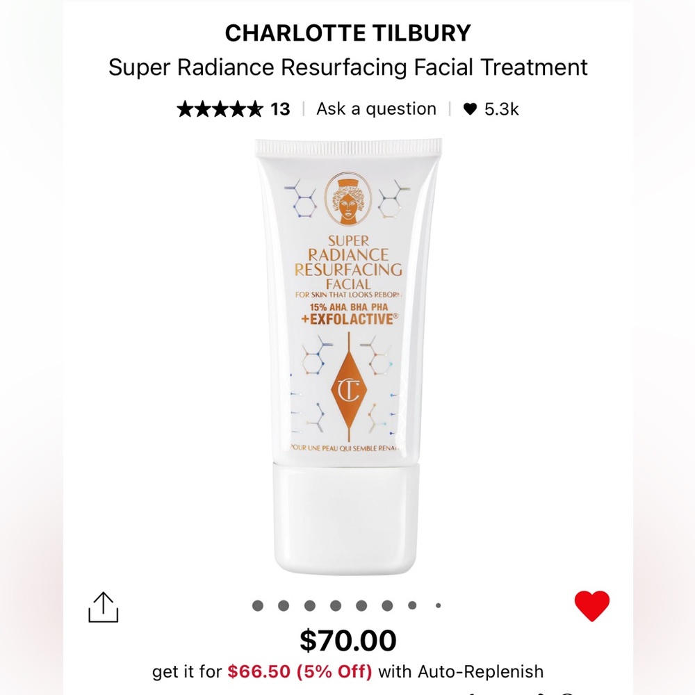Charlotte tilbury resurfacing mask